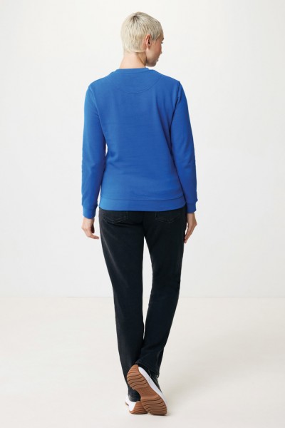 IQONIQ Zion Rundhals-Sweater aus recycelter Baumwolle, Königsblau L