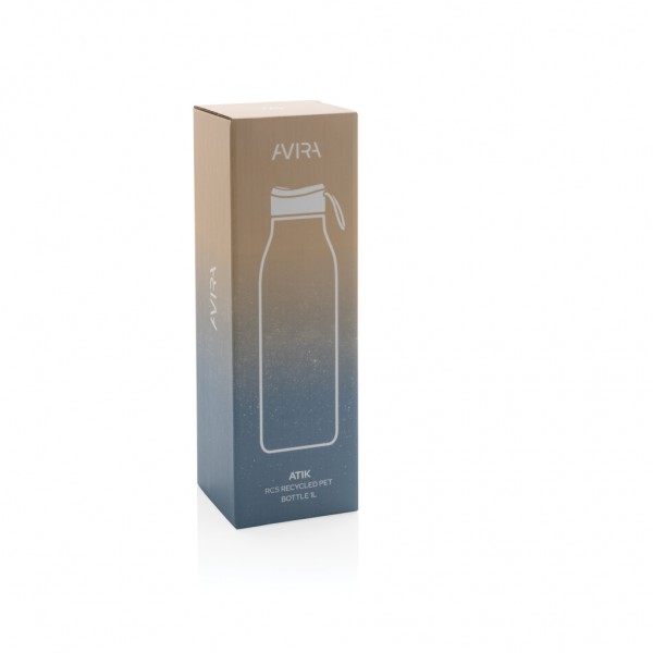 Avira Atik RCS recycelte PET-Flasche 1L, transparent
