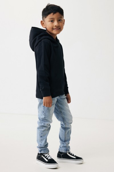 IQONIQ Yengo KidsHoodie mit Seitentaschen aus rec. Baumwolle, schwarz 1314