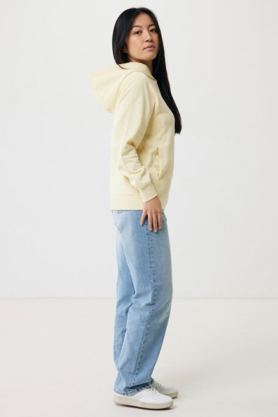 IQONIQ Yengo Hoodie mit Seitentaschen aus rec. Baumwolle, cream yellow XL