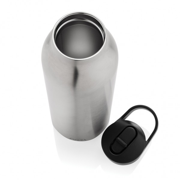 Avira Ara RCS Re-Steel Fliptop Wasserflasche 500ml, silber