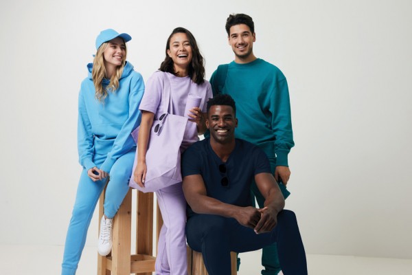 IQONIQ Yoho Relax-Hoodie aus recycelter Baumwolle, verdigris L