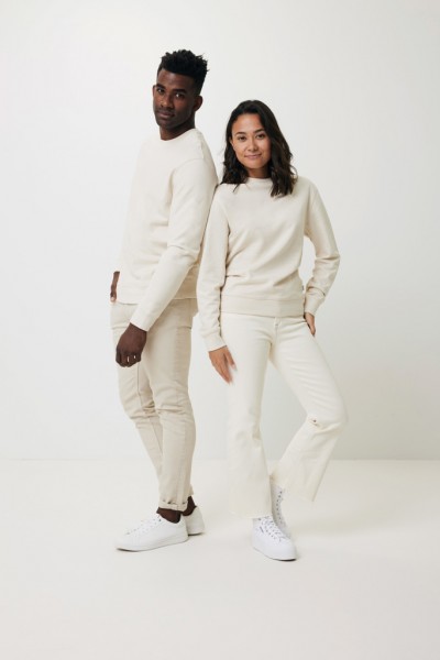 IQONIQ Denali ungefärbt. Rundhals-Sweater aus recycelter BW, natural raw XXL