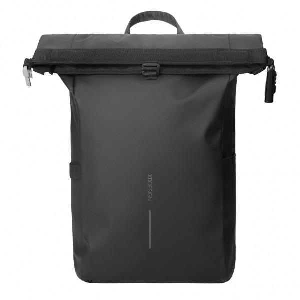 Urban wasserabweisender Fahrrad-Rucksack, schwarz