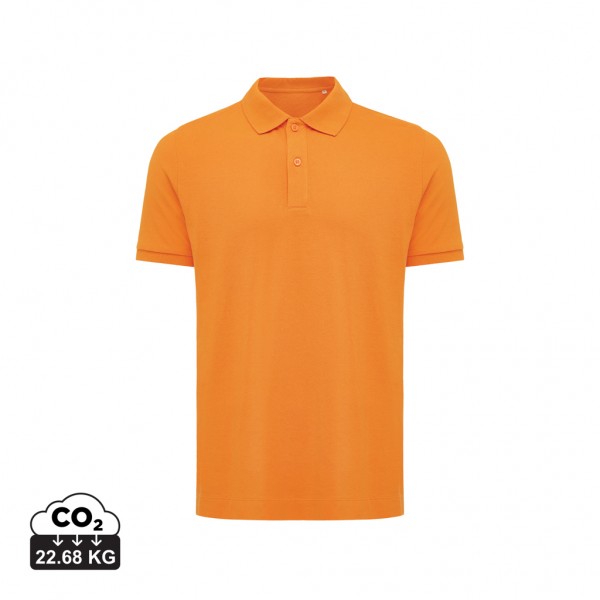 IQONIQ Yosemite Piqué-Poloshirt aus recycelter Baumwolle, orange M
