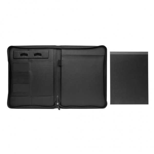 RCS rPU Deluxe Tech Portfolio mit Reißverschluss, schwarz