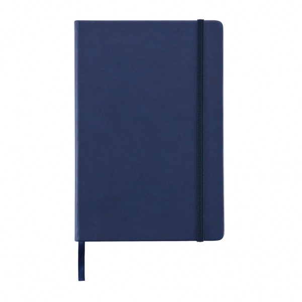 Deluxe Hardcover PU A5 Notizbuch, navy blau