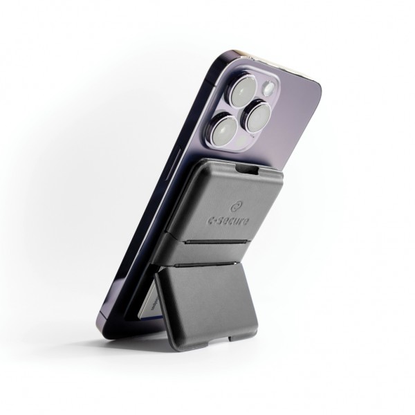 C-Secure MagSafe Phone-Wallet, schwarz