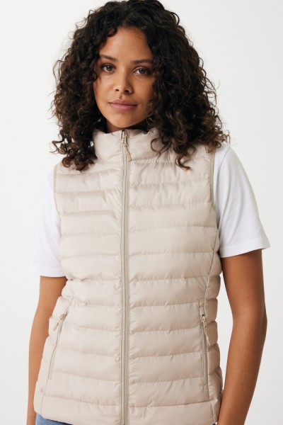 IQONIQ Meru Damen Bodywarmer aus recyceltem Polyester, beige L