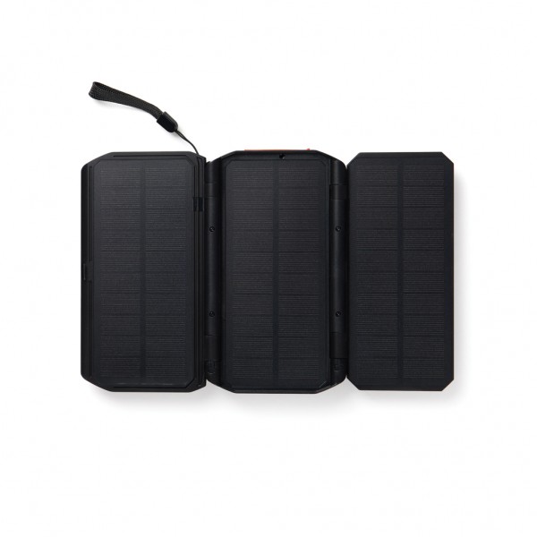 Nordic Drift Titan 10.000mAh Solar Powerbank with 3 Panels, schwarz
