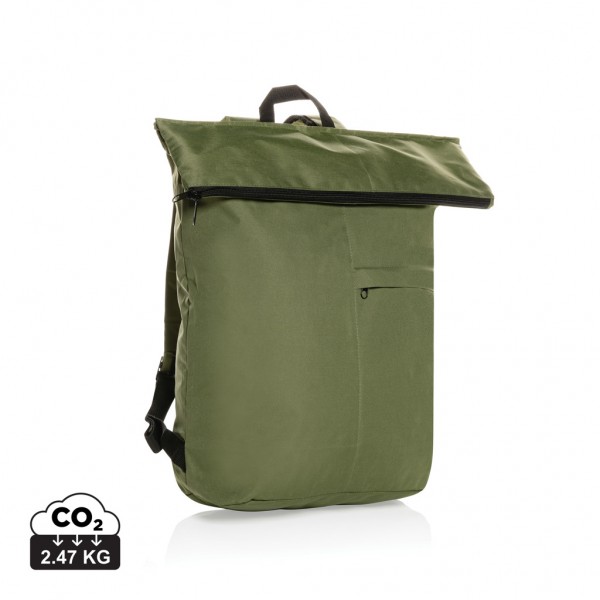 Dillon AWARE™ RPET faltbarer Lightweight-Rucksack, grün