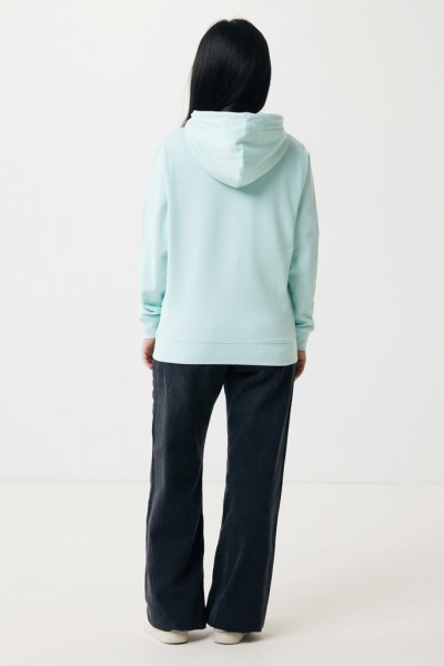 IQONIQ Rila Lightweight Hoodie aus recycelter Baumwolle, crushed mint L