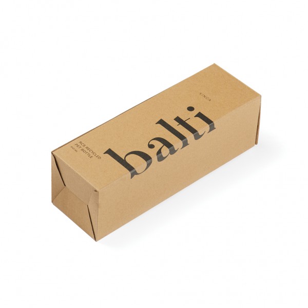 VINGA Balti 600ml Flasche aus RCS recyceltem PET, schwarz