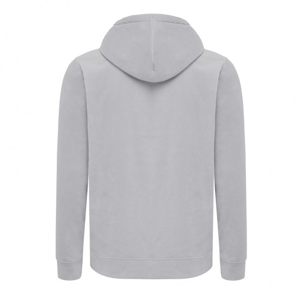 IQONIQ Trivor Mikrofleece-Kapuzen-Pulli aus recyc. Polyester, storm grey L