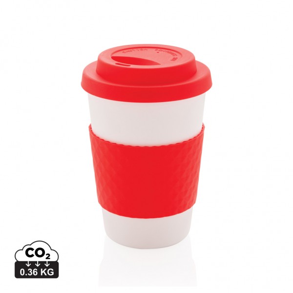 Wiederverwendbarer Kaffeebecher 270ml, rot