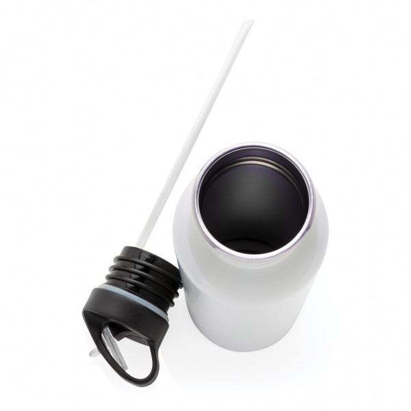 Deluxe Sportflasche aus Edelstahl, off white