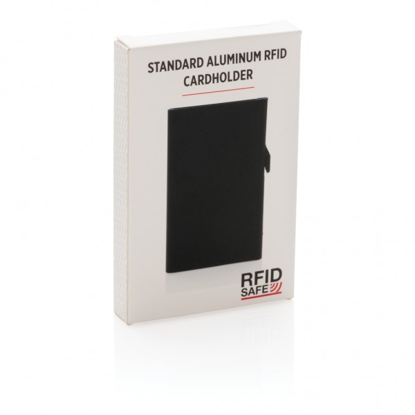 Aluminium RFID Kartenhalter, schwarz