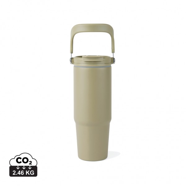 VINGA Eos Trek 880ml Flasche aus RCS rec. Stainless-Steel, grün