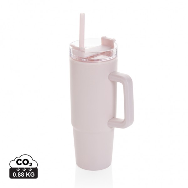 Tana Becher aus RCS recyceltem Kunststoff mit Griff 750ml, rosa