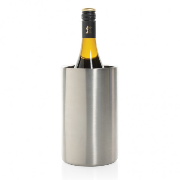 Vino Weinkühler aus RCS-zertifiziert recyc. Stainless-Steel, silber