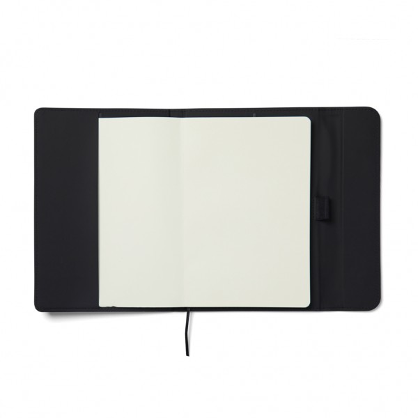 VINGA Baltimore GRS-zertifiziertes Papier & PU-Notizbuch, schwarz