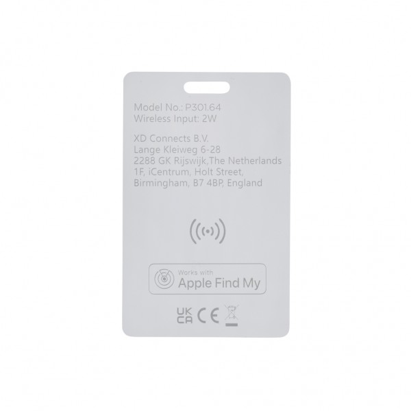 Findit Dual aufladebare RCS Ultra-Thin-Finder-Card, weiß