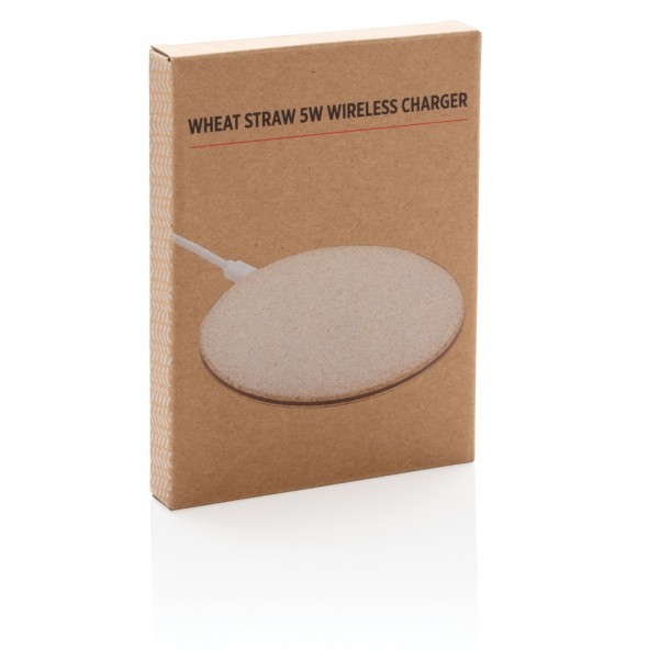 5W Weizenstroh Wireless Charger, khaki