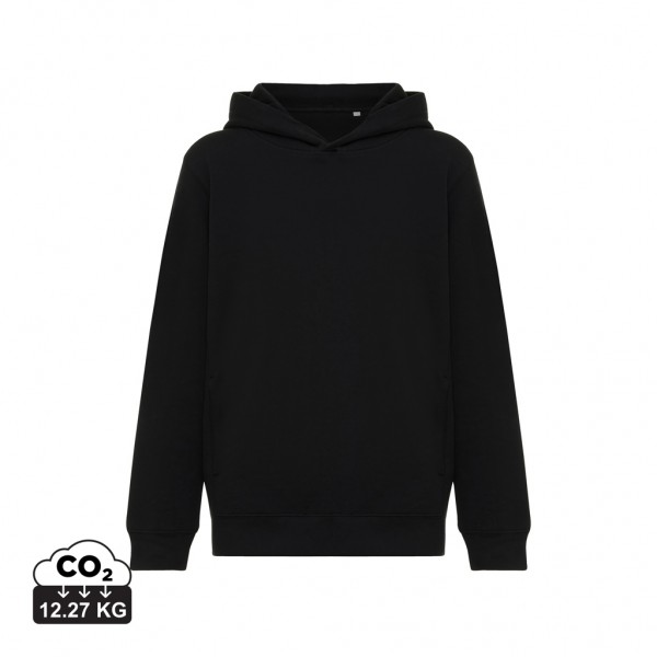 IQONIQ Yengo KidsHoodie mit Seitentaschen aus rec. Baumwolle, schwarz 1112