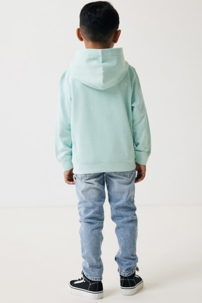 IQONIQ Yengo KidsHoodie mit Seitentaschen aus rec. Baumwolle, crushed mint 1112