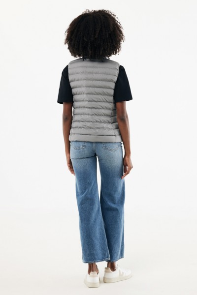 IQONIQ Meru Damen Bodywarmer aus recyceltem Polyester, Silbergrau XL