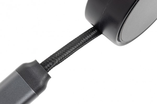 Terra aufrollbares 6-in-1 60W-Kabel aus RCS recyc. Aluminium, grau