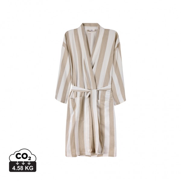 VINGA Ornos GRS Hamam-Bademantel L/XL, beige