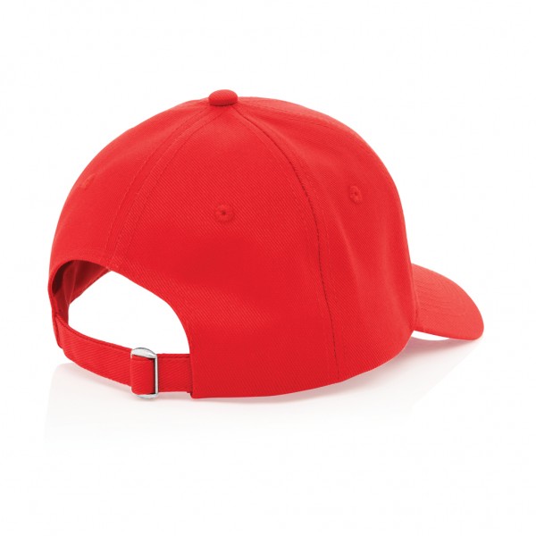 Impact 6 Panel Kappe aus 280gr rCotton mit AWARE™ Tracer, rot