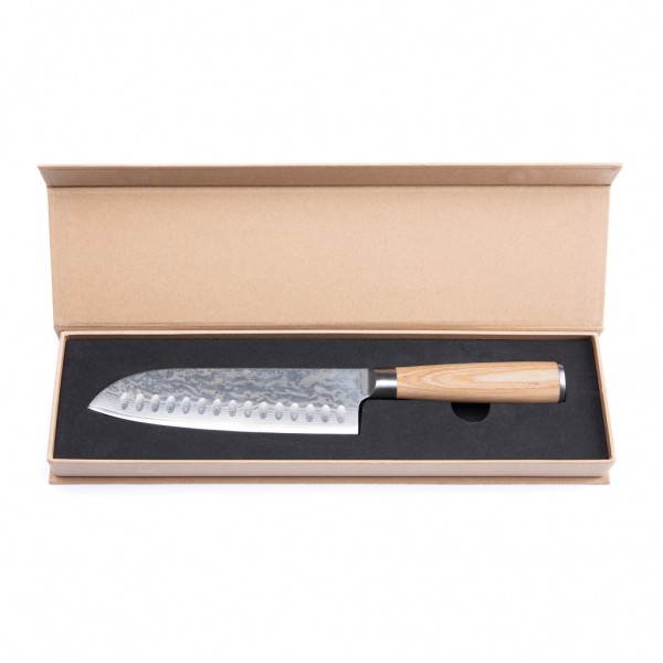 VINGA Hattasan Damascus Santoku Messer, grau