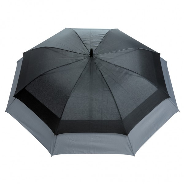 Swiss Peak AWARE™ 23` bis 27` erweiterbarer Regenschirm, schwarz