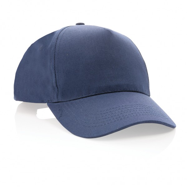 Impact 5 Panel Kappe aus 190gr rCotton mit AWARE™ Tracer, navy blau