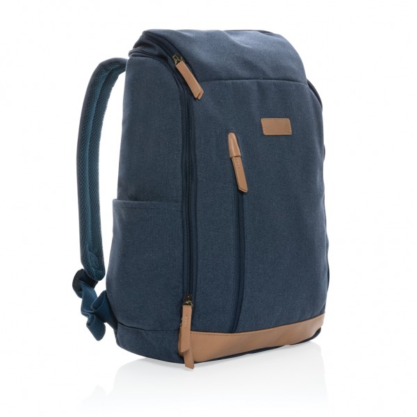 Impact AWARE™ 16 oz. r recyceltem canvas 15` Laptop-Rucksack, blau