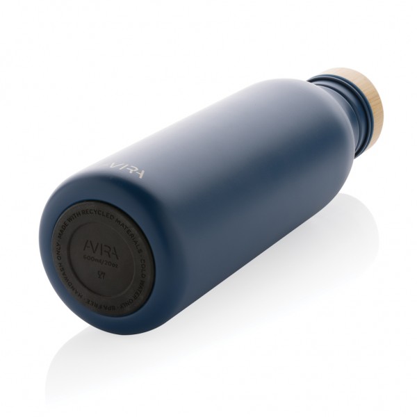 Avira Alcor 600ml Wasserflasche aus RCS rec. Stainless-Steel, navy blau