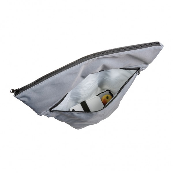 Dillon AWARE™ RPET faltbarer Lightweight-Rucksack, grau