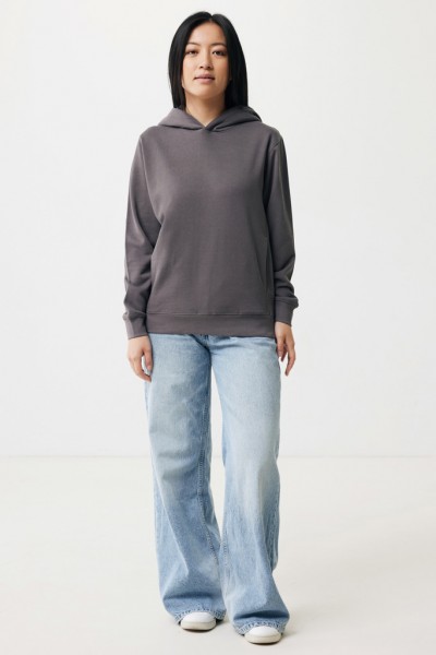 IQONIQ Yengo Hoodie mit Seitentaschen aus rec. Baumwolle, anthrazit L