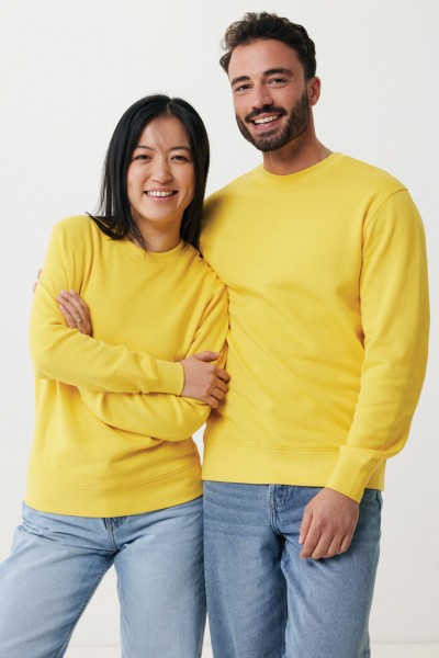 IQONIQ Etosha Lightweight Sweater aus recycelter Baumwolle, gelb S