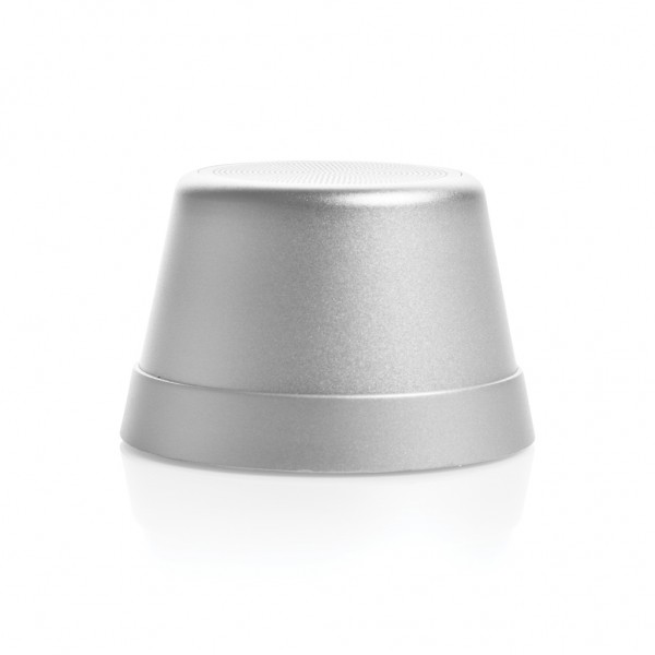 Nivio magnetischer 5W-Speaker aus RCS recyceltem Aluminium, silber