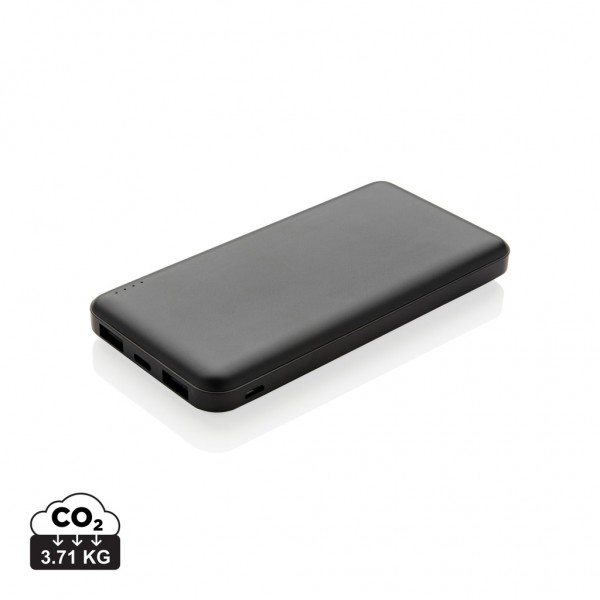 High Density 10.000 mAh Pocket Powerbank, schwarz