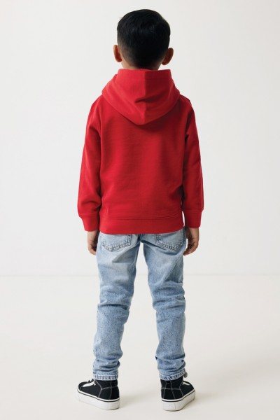 IQONIQ Yengo KidsHoodie mit Seitentaschen aus rec. Baumwolle, rot 910