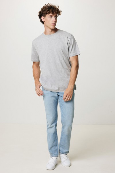 IQONIQ Kakadu relaxed T-Shirt aus recycelter Baumwolle, heather grey XXXL