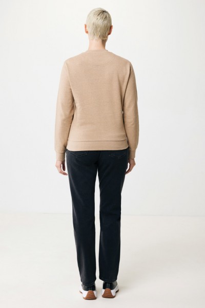 IQONIQ Denali ungefärbt. Rundhals-Sweater aus recycelter BW, heather brown L